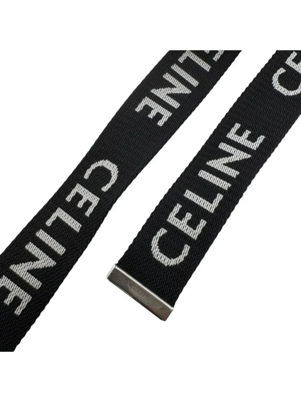 Celine Nylon Belt Black